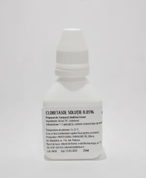 Clobetasol solutie 0.05% 25 ml
