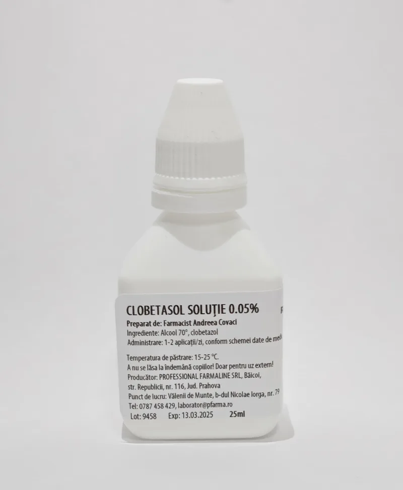 Clobetasol solutie 0.05% 25 ml Laborator Professional Farmaline — preț și oferte