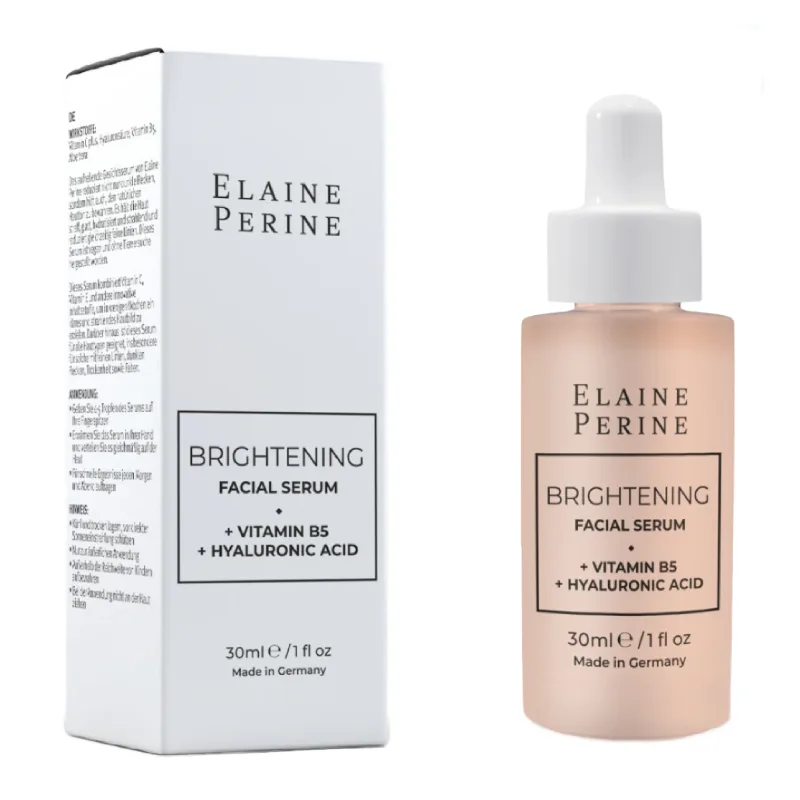 Ser facial iluminator cu Vitamina B5 + Acid Hialuronic, 30ml, Elaine Perine — preț și oferte