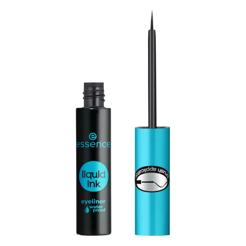 Tus de ochi rezistent la apa Liquid Ink, 01 Black, 3 ml, Essence — preț și oferte