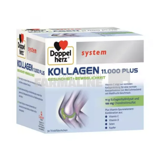 Doppelherz System Kollagen 11.000 plus 30 flacoane — preț și oferte