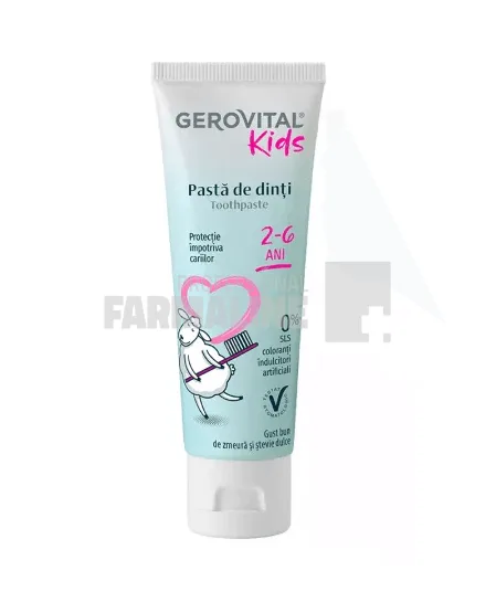 Gerovital Kids Pasta de dinti pentru copii 2 - 6 ani 50 ml — preț și oferte