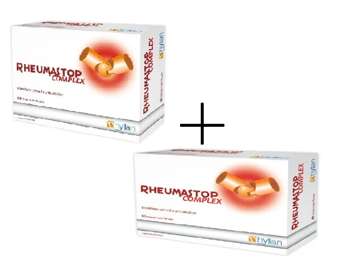 Rheumastop Complex 60 comprimate Oferta 1 + 1 Gratis Hylan Pharma — preț și oferte