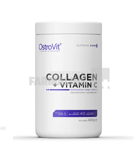 OstroVit Colagen + Vitamina C Fără Aromă 400g — preț și oferte