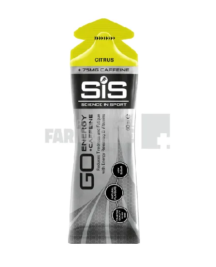 Sis Go Energy + Caffeine gel cu aroma de citrice 60 ml — preț și oferte