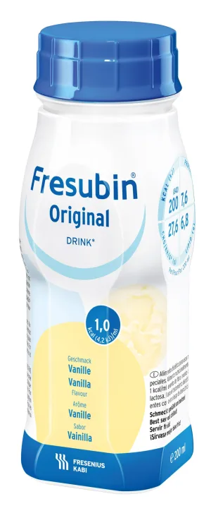Fresubin Original Drink cu aroma de vanilie 200 ml 4 bucati