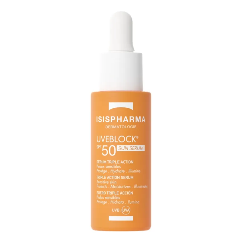Ser cu tripla actiune si protectie solara SPF 50 Uveblock, 28 ml, IsisPharma — preț și oferte