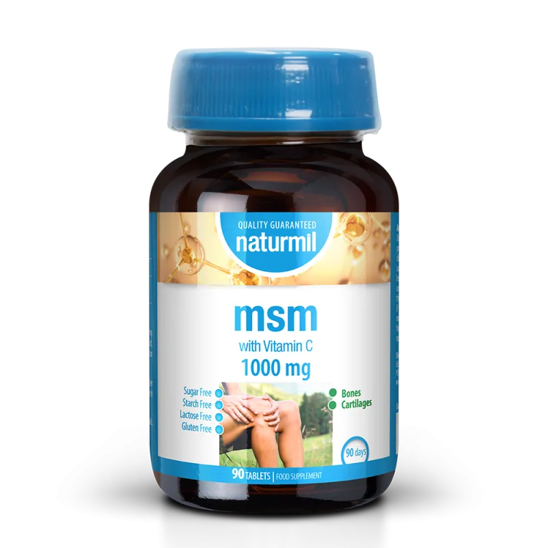 MSM 1000 mg cu vitamina C 90 comprimate Type Nature — preț și oferte