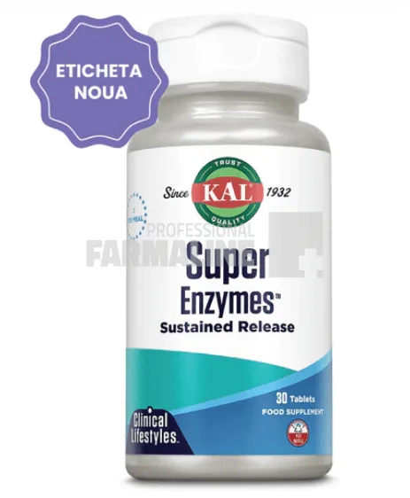 Super Enzymes 30 tablete cu eliberare prelungita SECOM — preț și oferte