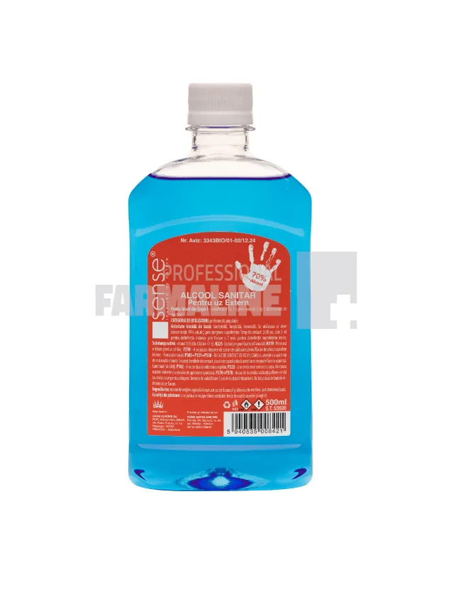 Sense Alcool sanitar 70% 500 ml Cahm Europe — preț și oferte
