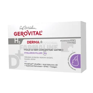 Gerovital H3 Derma+ Fiole cu ser concentrat antirid cutie cu10 fiole
