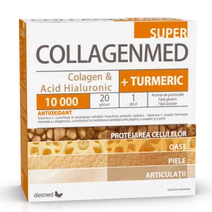 CollagenMed Super 10.000 + Turmeric 20 plicuri