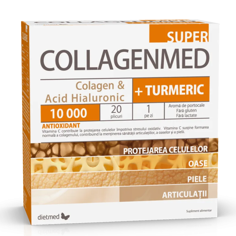 CollagenMed Super 10.000 + Turmeric 20 plicuri Type Nature — preț și oferte