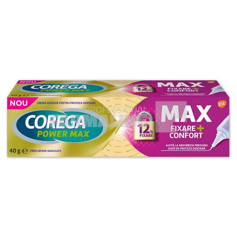 Corega Max Fixare + Confort Crema adeziva 40 g — preț și oferte