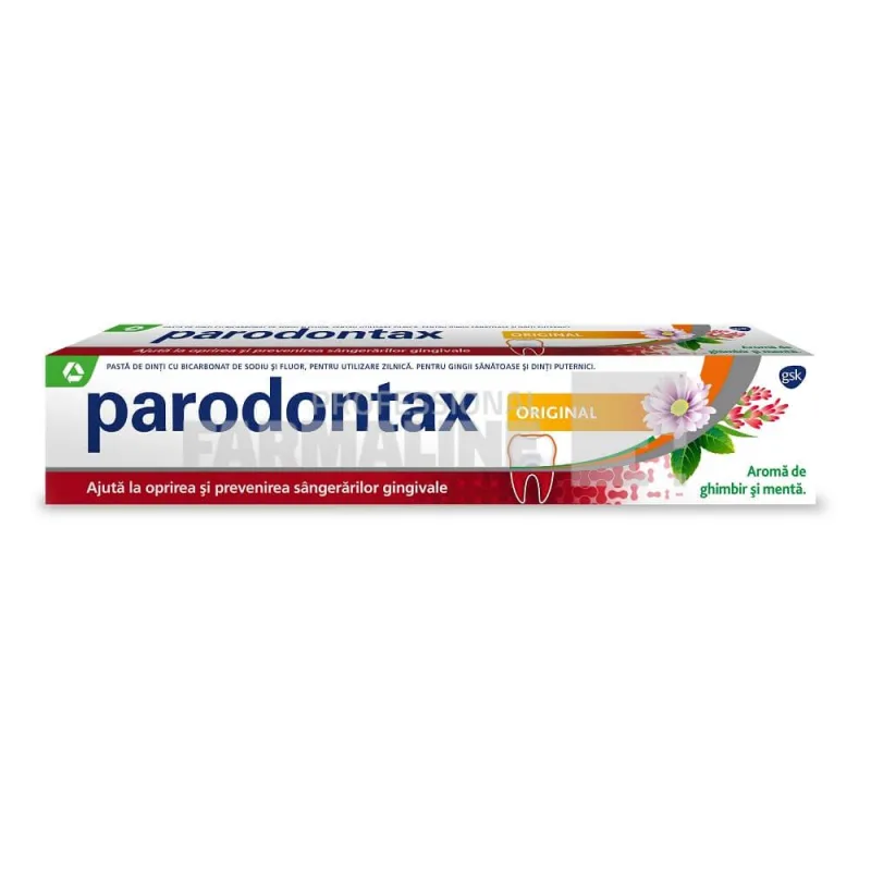 Parodontax Original Pasta de dinti cu aroma de ghimbir si menta 75 ml — preț și oferte