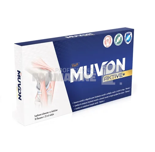 Muvon Aktive Plus solutie buvabila 10 fiole x 25 ml SUN WAVE PHARMA — preț și oferte