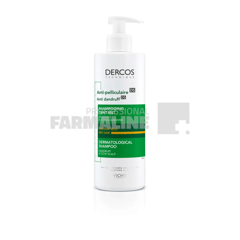 Vichy Dercos Sampon antimatreata par uscat 390 ml — preț și oferte