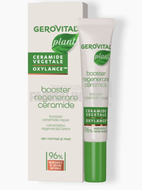 Gerovital Plant Booster regenerare cu ceramide vegetale/oxylance ten normal/mixt 15 ml — preț și oferte