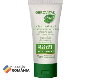 Gerovital Plant Balsam exofilant cu samburi de caise si ceramide vegetale/oxylance ten normal/mixt 100 ml