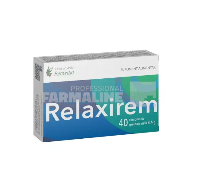 RELAXIREM X 40 COMPR. LABORATOARELE REMEDIA — preț și oferte