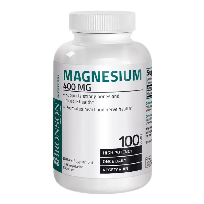 Magneziu 400 mg, 100 capsule, Bronson Laboratories — preț și oferte