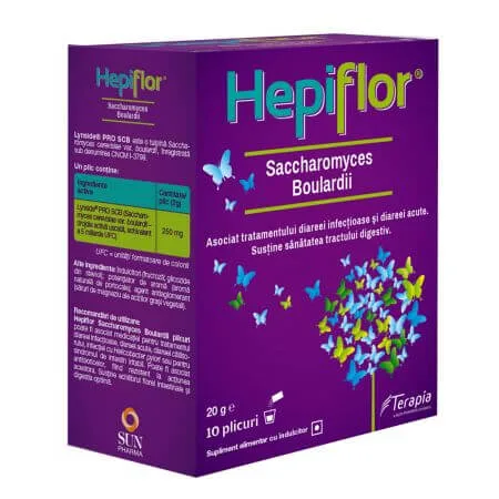 Hepiflor Saccharmyces Boulardi 10 plicuri Terapia — preț și oferte